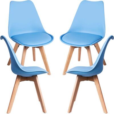 RegalosMIGUEL Pack 4 Sillas Estilo Escandinavo - Silla RegalosMIGUEL Pack 4 Sillas Estilo Escandinavo - Silla