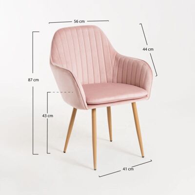Silla Chic de Terciopelo Regalos Miguel - Muebles para Comedor Silla Chic de Terciopelo Regalos Miguel - Muebles para Comedor