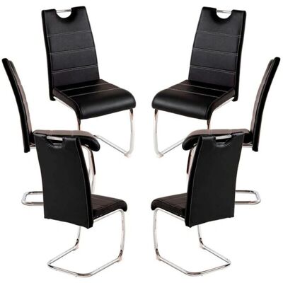 Regalos Miguel Conjunto de 6 Cadeiras de Jantar Modernas Regalos Miguel Conjunto de 6 Cadeiras de Jantar Modernas