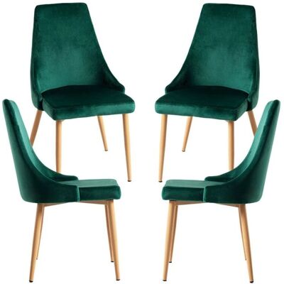 Regalos Miguel - Pack 4 Cadeiras Stoik Wood - Verde Regalos Miguel - Pack 4 Cadeiras Stoik Wood - Verde