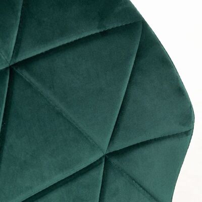 Cadeira Verde de Veludo Miguel - Modelo Sesel - Uso interno Cadeira Verde de Veludo Miguel - Modelo Sesel - Uso interno