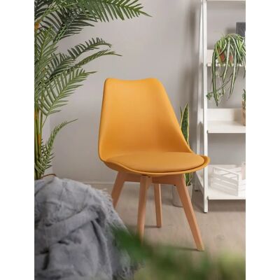 RegalosMIGUEL Silla Mostaza Estilo Nórdico Moderno RegalosMIGUEL Silla Mostaza Estilo Nórdico Moderno