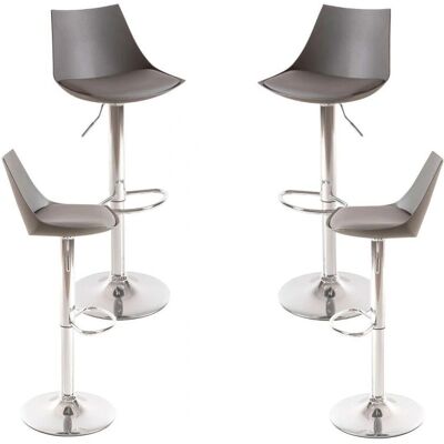 Conjunto de 4 banquetas Nery cinza escuro - Cozinha Conjunto de 4 banquetas Nery cinza escuro - Cozinha