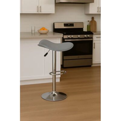 Miguel - Banqueta Cinza Ajustável - Estilo Industrial - 62-83cm Miguel - Banqueta Cinza Ajustável - Estilo Industrial - 62-83cm