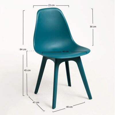 RegalosMiguel Silla Kelen Suprym - Verde azulado RegalosMiguel Silla Kelen Suprym - Verde azulado