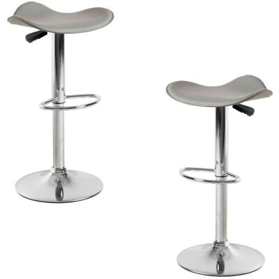 Conjunto de 2 Banquetas Altas Cinza - Conjunto de Banquetas Conjunto de 2 Banquetas Altas Cinza - Conjunto de Banquetas