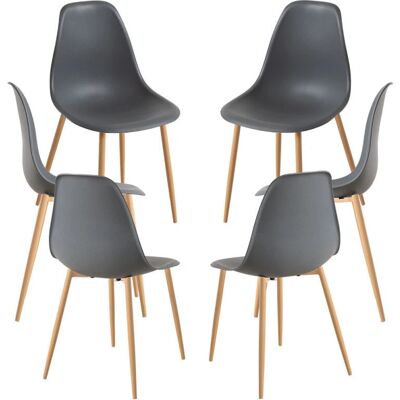 Conjunto 6 Cadeiras Mykle Miguel - Polipropileno Interno Conjunto 6 Cadeiras Mykle Miguel - Polipropileno Interno