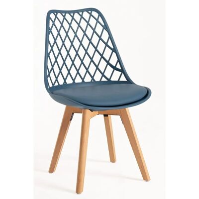 Regalos Miguel - Pack de 4 Chaises Mima - Bleu Pétrole - Chaises de salle à manger - Publicité Regalos Miguel - Pack de 4 Chaises Mima - Bleu Pétrole - Chaises de salle à manger - Publicité