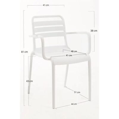 Cadeira de Jardim Belia de Miguel - Suporta Até 120 kg - Estilo Nórdico - Sem Montagem Cadeira de Jardim Belia de Miguel - Suporta Até 120 kg - Estilo Nórdico - Sem Montagem
