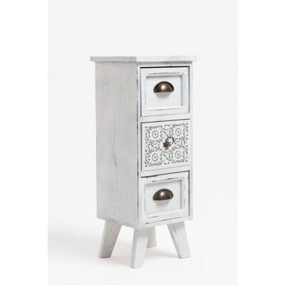 Regalos Miguel - Mueble Auxiliar Ziras 3 Cajones - 62.5x23x23 cm Regalos Miguel - Mueble Auxiliar Ziras 3 Cajones - 62.5x23x23 cm