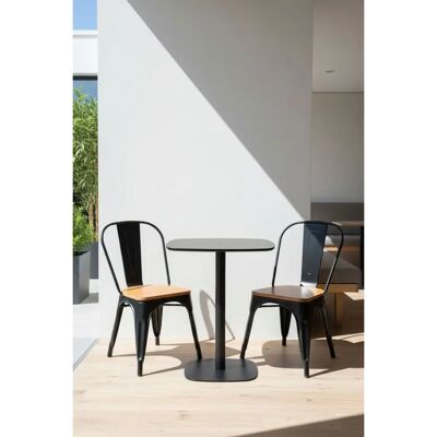 Mesa de Jantar Sunset 70 cm Preta - Estilo Nórdico Mesa de Jantar Sunset 70 cm Preta - Estilo Nórdico