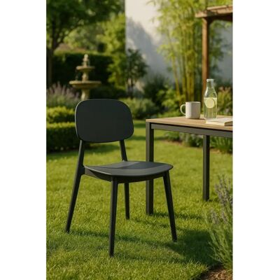 Cadeira Mida Preta - Estilo Nórdico para Sala de Jantar/Escritório Cadeira Mida Preta - Estilo Nórdico para Sala de Jantar/Escritório