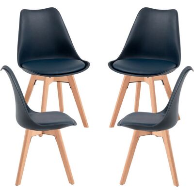 Cadeiras de jantar Synk Basic Azul escuro - Móveis Cadeiras de jantar Synk Basic Azul escuro - Móveis