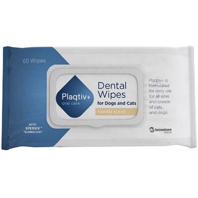Ecuphar Plaqtiv+ Oral Wipes for Dogs and Cats - Dental Wipes Ecuphar Plaqtiv+ Oral Wipes for Dogs and Cats - Dental Wipes