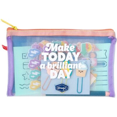 Kit pour décorer votre agenda - Faites de cette journée une journée brillante Mr. Wonderful Kit pour décorer votre agenda - Faites de cette journée une journée brillante Mr. Wonderful