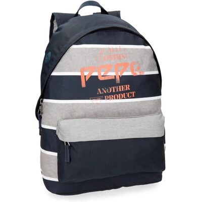 Pepe Jeans Pierre Backpack - 42cm Blue Polyester Pepe Jeans Pierre Backpack - 42cm Blue Polyester