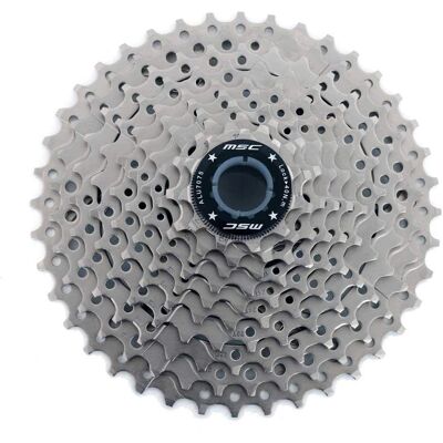 Cassette MSC 1 Spider pour VTT - 9 vitesses 11-46t - Publicité Cassette MSC 1 Spider pour VTT - 9 vitesses 11-46t - Publicité