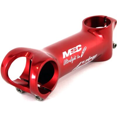 Guida manubrio Ultralight Ii di Msc - 100mm, Anodizzato Rosso, Morsetto 1 1/8'' - Bicicletta da corsa Guida manubrio Ultralight Ii di Msc - 100mm, Anodizzato Rosso, Morsetto 1 1/8'' - Bicicletta da corsa