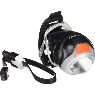Lampe de vélo MSC Blanc 120 Lumens - Éclairage de Vélo - Publicité Lampe de vélo MSC Blanc 120 Lumens - Éclairage de Vélo - Publicité