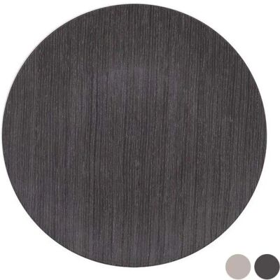 Sottopiatto in PVC Legno Scuro Bigbuy - 33cm Sottopiatto in PVC Legno Scuro Bigbuy - 33cm