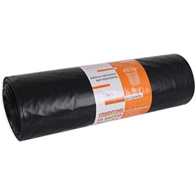 Bolsas de Basura Eco Green Time Negro 240L - Cubo de basura Bolsas de Basura Eco Green Time Negro 240L - Cubo de basura