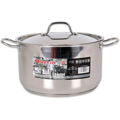 Cocotte en Acier Inoxydable Quttin avec Couvercle - Compatible Tous Feux Cocotte en Acier Inoxydable Quttin avec Couvercle - Compatible Tous Feux