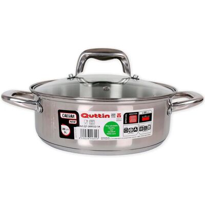 Cocotte Quttin New Caesar en Acier Inoxydable - 22 cm Cocotte Quttin New Caesar en Acier Inoxydable - 22 cm