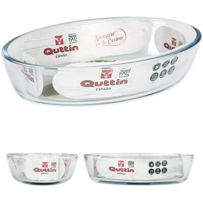 Quttin Quttin Verre Plateau de Service Ovale - Plateau de Service Quttin Quttin Verre Plateau de Service Ovale - Plateau de Service
