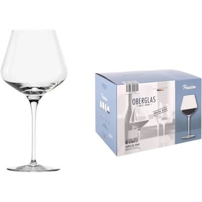 Set di Bicchieri da Vino Inde Passion 640 ml - 6 Pezzi Set di Bicchieri da Vino Inde Passion 640 ml - 6 Pezzi