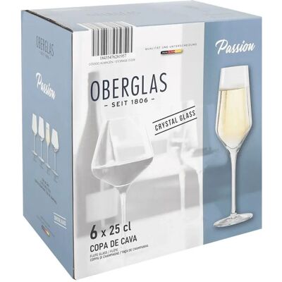 Set de 6 Copas de Champagne Inde Passion 250 ml Set de 6 Copas de Champagne Inde Passion 250 ml