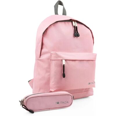 ITACA Sac à Dos et Sac Fourre-Tout Rose - Casual, Polyester ITACA Sac à Dos et Sac Fourre-Tout Rose - Casual, Polyester