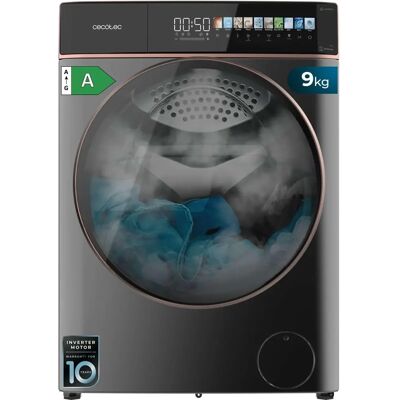 Lavadora carga frontal CECOTEC Steel 9kg Autodose Lavadora carga frontal CECOTEC Steel 9kg Autodose
