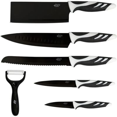 Cecotec 01024 Küchenmesser-Set - Hochwertig Schweizer Stil Cecotec 01024 Küchenmesser-Set - Hochwertig Schweizer Stil