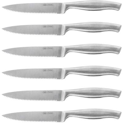Cecotec 01025 Ensemble de 6 Couteaux à Steak en Acier Inoxydable - Coutellerie de Cuisine - Publicité Cecotec 01025 Ensemble de 6 Couteaux à Steak en Acier Inoxydable - Coutellerie de Cuisine - Publicité