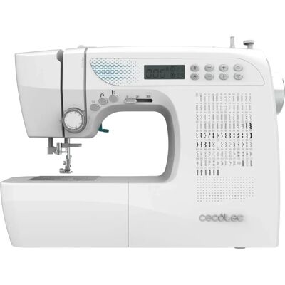 Cecotec - Varrógép 215 öltéssel - Szakértő szint - BelleCouture 21500 - Digitális motor, LCD-képernyő, cérnatő beállítás Cecotec - Varrógép 215 öltéssel - Szakértő szint - BelleCouture 21500 - Digitális motor, LCD-képernyő, cérnatő beállítás