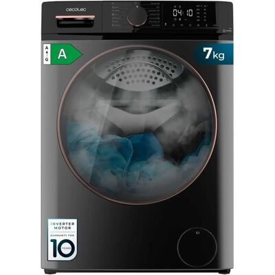 Cecotec - Lave-linge frontal 7kg en acier - Inverter 7610 - Publicité Cecotec - Lave-linge frontal 7kg en acier - Inverter 7610 - Publicité