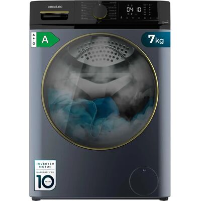 Cecotec - Lave-linge - 7 kg - Bleu Glacé - Chargement frontal - Publicité Cecotec - Lave-linge - 7 kg - Bleu Glacé - Chargement frontal - Publicité