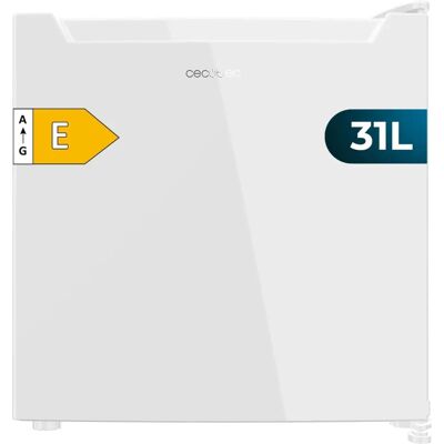 Mini Frigo Cecotec - Blanc - 31L - Compact 49,6cm - Énergie E - Publicité Mini Frigo Cecotec - Blanc - 31L - Compact 49,6cm - Énergie E - Publicité
