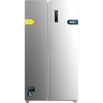 Réfrigérateur côte à côte inox Cecotec - 562L - Classe D - Publicité Réfrigérateur côte à côte inox Cecotec - 562L - Classe D - Publicité