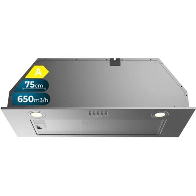 Cecotec - Dunstabzugshaube 75cm Inox Bolero Flux - Abluftventilator 650m3/h, 165W Motor Cecotec - Dunstabzugshaube 75cm Inox Bolero Flux - Abluftventilator 650m3/h, 165W Motor