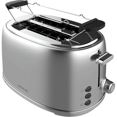 Cecotec Toast&Taste 1000 Retro Double - Grijs - 2-Snijders Toasting Machine Cecotec Toast&Taste 1000 Retro Double - Grijs - 2-Snijders Toasting Machine