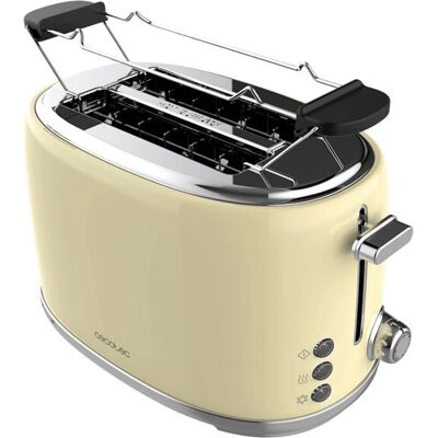 Cecotec Toast&taste 1000 Retro Double - Beige - Grille-pain - Publicité Cecotec Toast&taste 1000 Retro Double - Beige - Grille-pain - Publicité