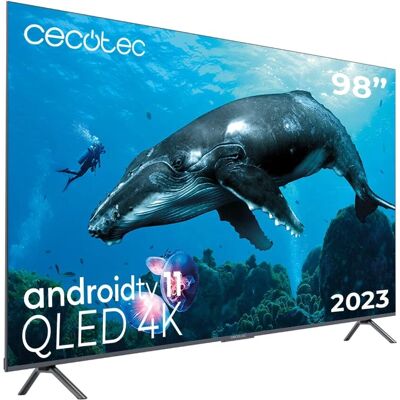 Televisor Cecotec QLED 98" - 4K UHD, Android TV 11, Sin marco Televisor Cecotec QLED 98" - 4K UHD, Android TV 11, Sin marco