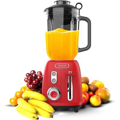 CECOTEC Power Black Titanium RetroRed Mixer - 1200W CECOTEC Power Black Titanium RetroRed Mixer - 1200W