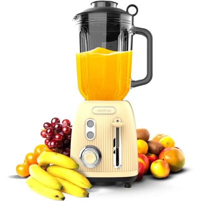 Cecotec Power Black Titanium RetroYellow - Mixer Cecotec Power Black Titanium RetroYellow - Mixer