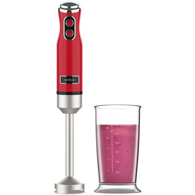 CECOTEC Power RetroRed 1200MAX Mixeur à Main - Rétro, 1200 W, 0.5L CECOTEC Power RetroRed 1200MAX Mixeur à Main - Rétro, 1200 W, 0.5L