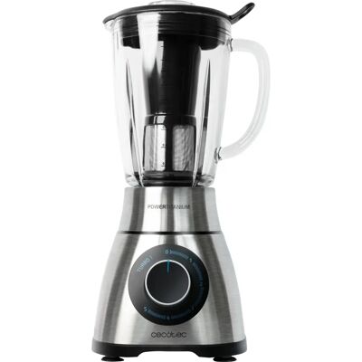 Cecotec Power Black Titanium 1300 PerfectMix - Preto, Titânio - Liquidificador Cecotec Power Black Titanium 1300 PerfectMix - Preto, Titânio - Liquidificador