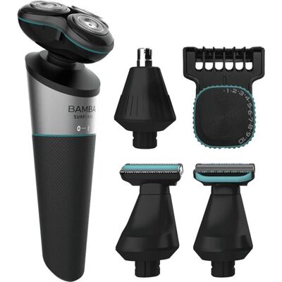 Cecotec Bamba PrecisionCare Maquinilla de afeitar rotatoria - Resistente al agua IPX5, 4 cabezales, Sin cables Cecotec Bamba PrecisionCare Maquinilla de afeitar rotatoria - Resistente al agua IPX5, 4 cabezales, Sin cables
