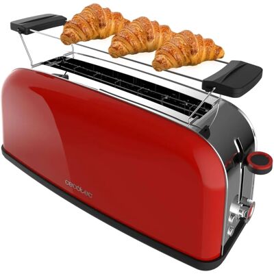 CECOTEC Toastin' Time 850 - Rouge - Grille-pain CECOTEC Toastin' Time 850 - Rouge - Grille-pain