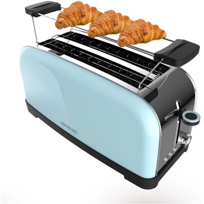 Cecotec Toastin' Time 1500 - Bleu - Grille-pain 2 tranches Cecotec Toastin' Time 1500 - Bleu - Grille-pain 2 tranches